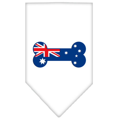 Bone Flag Australian Screen Print Bandana White Small